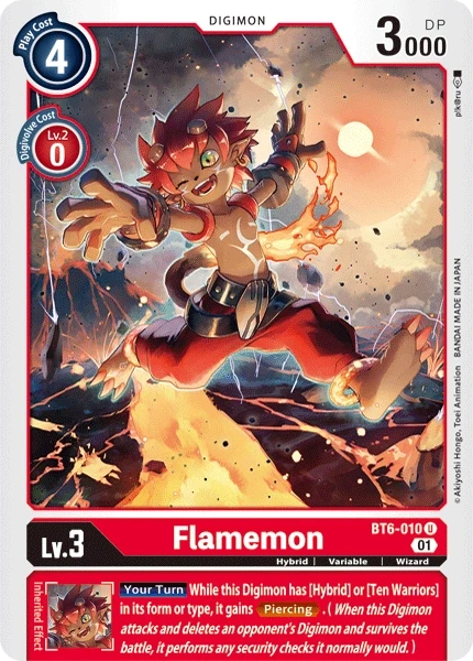 Flamemon &mdash; Digimon Card Game card