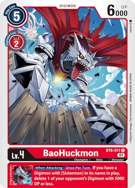 BaoHuckmon &mdash; Digimon Card Game card