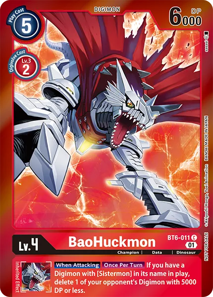 BaoHuckmon &mdash; Digimon Card Game card