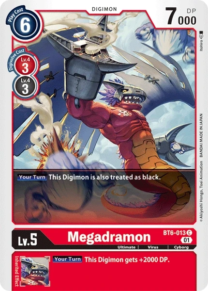 Megadramon &mdash; Digimon Card Game card