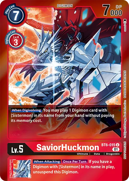 SaviorHuckmon &mdash; Digimon Card Game card
