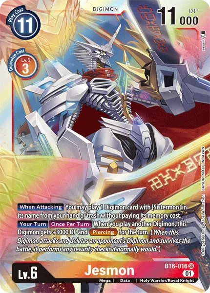 Jesmon &mdash; Digimon Card Game card