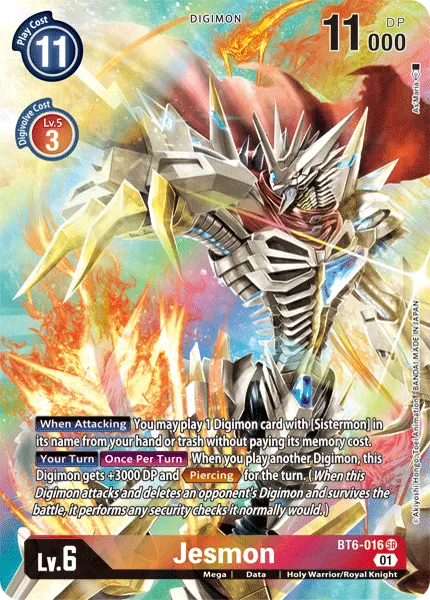 Jesmon &mdash; Digimon Card Game card