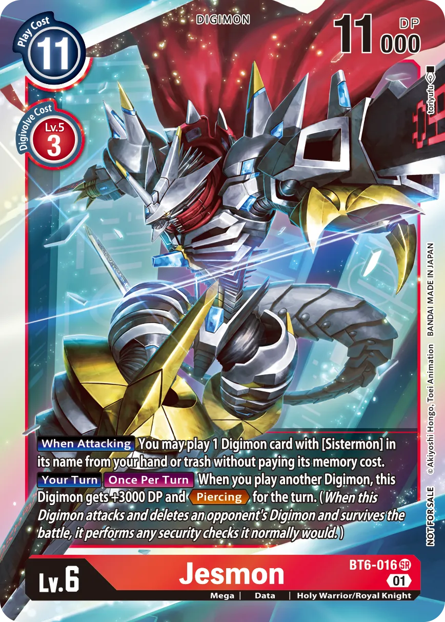 Jesmon &mdash; Digimon Card Game card