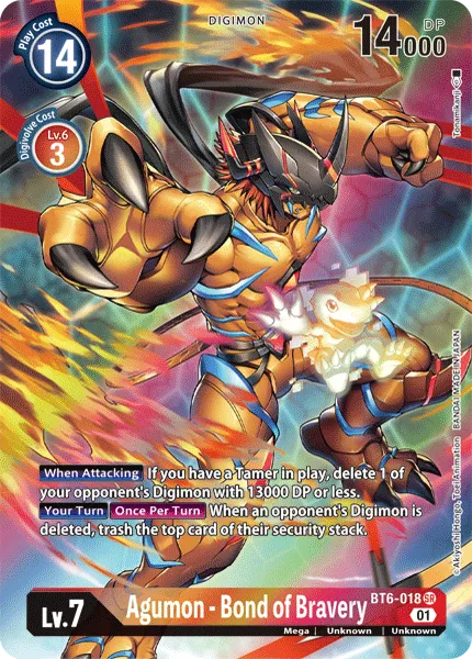 Agumon - Bond of Bravery &mdash; Digimon Card Game card