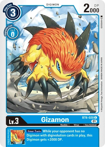 Gizamon &mdash; Digimon Card Game card
