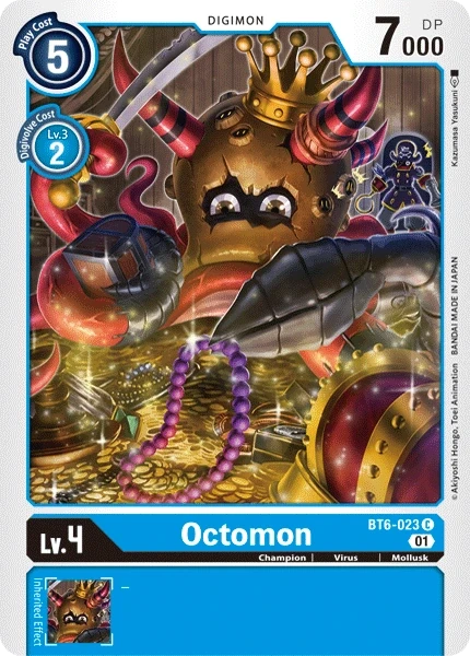 Octomon &mdash; Digimon Card Game card