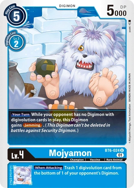 Mojyamon &mdash; Digimon Card Game card