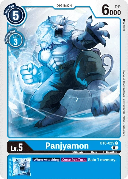 Panjyamon &mdash; Digimon Card Game card