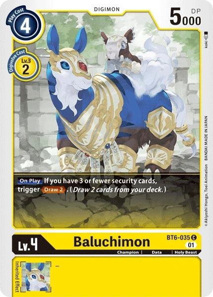 Baluchimon &mdash; Digimon Card Game card