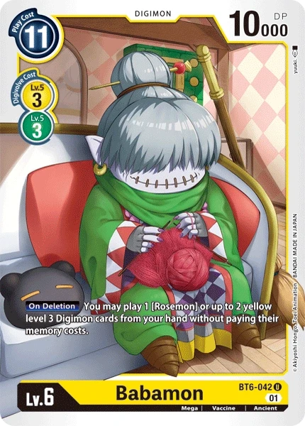 Babamon &mdash; Digimon Card Game card