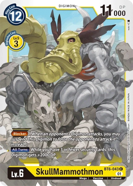SkullMammothmon &mdash; Digimon Card Game card