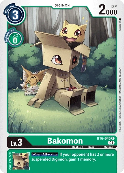 Bakomon &mdash; Digimon Card Game card