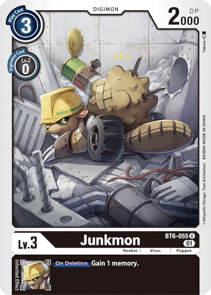Junkmon &mdash; Digimon Card Game card