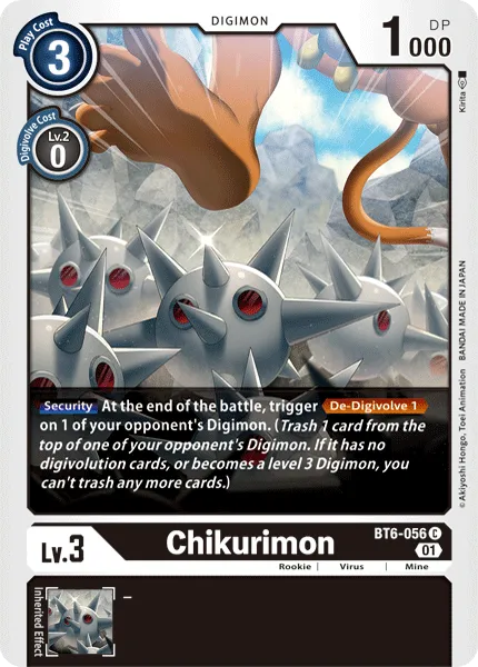 Chikurimon &mdash; Digimon Card Game card