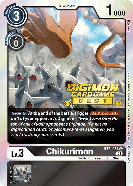 Chikurimon &mdash; Digimon Card Game card