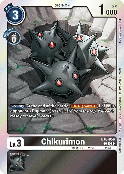 Chikurimon &mdash; Digimon Card Game card