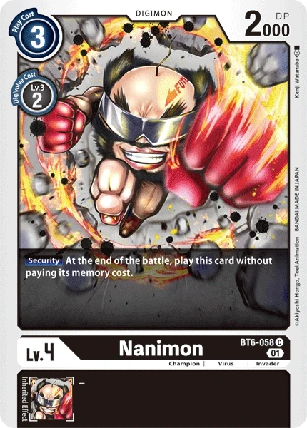 Nanimon &mdash; Digimon Card Game card