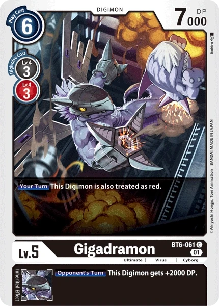 Gigadramon &mdash; Digimon Card Game card