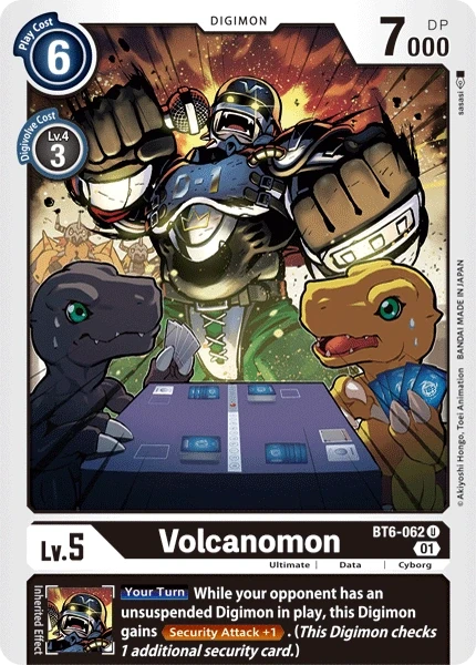 Volcanomon &mdash; Digimon Card Game card