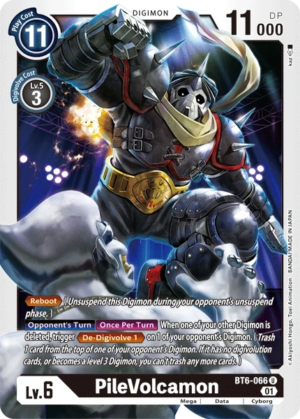 PileVolcamon &mdash; Digimon Card Game card