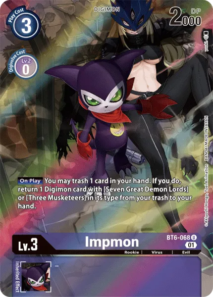 Impmon &mdash; Digimon Card Game card