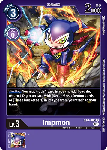 Impmon &mdash; Digimon Card Game card