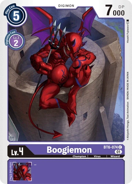 Boogiemon &mdash; Digimon Card Game card