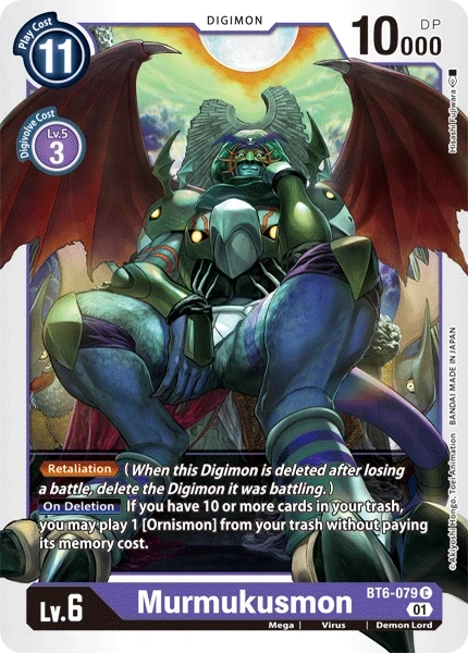 Murmukusmon &mdash; Digimon Card Game card