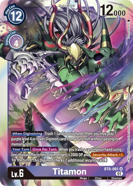 Titamon &mdash; Digimon Card Game card