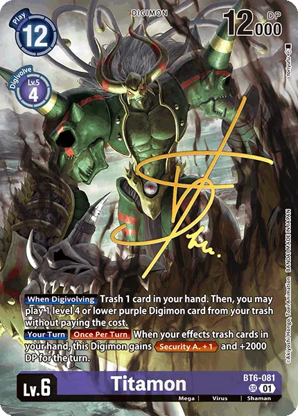 Titamon &mdash; Digimon Card Game card