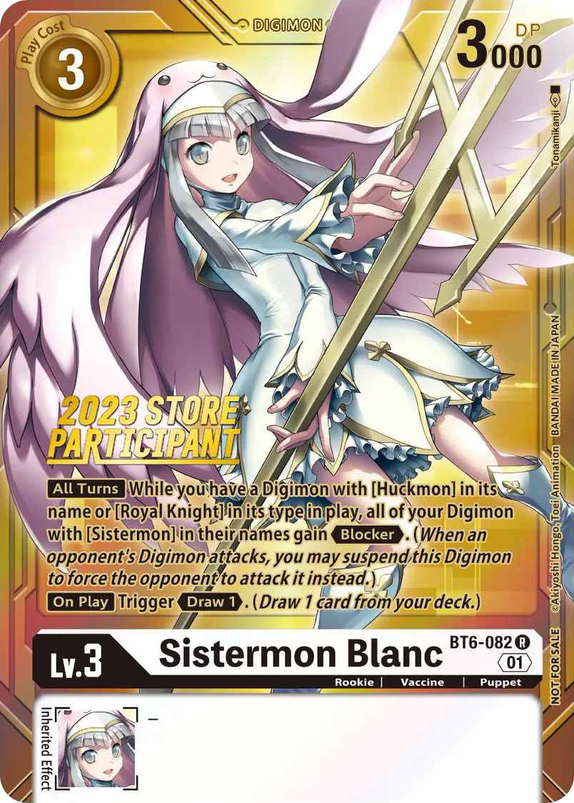 Sistermon Blanc &mdash; Digimon Card Game card