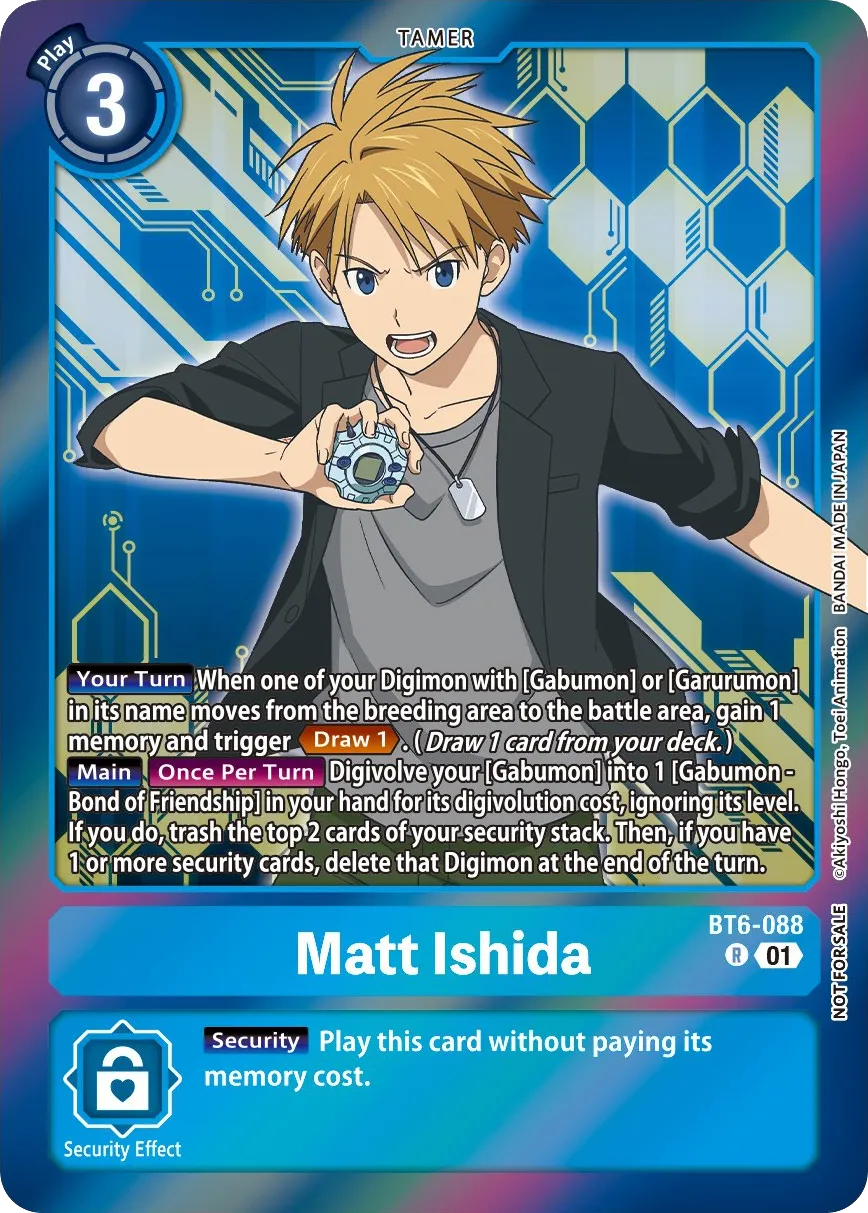 Matt Ishida &mdash; Digimon Card Game card