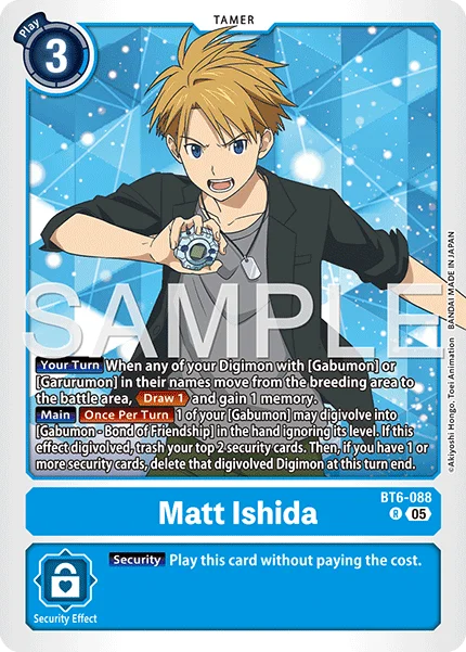 Matt Ishida &mdash; Digimon Card Game card
