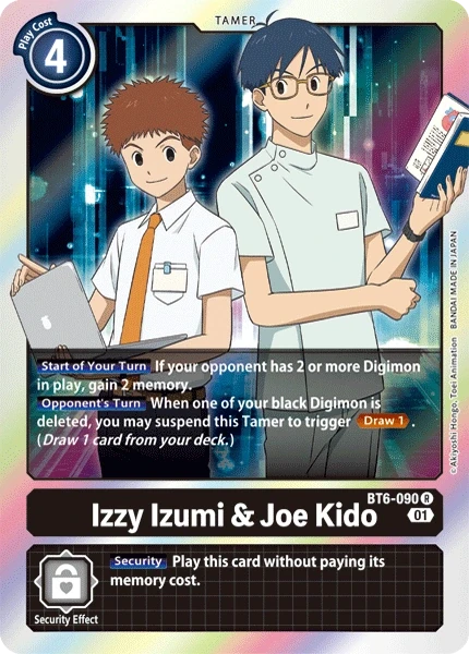 Izzy Izumi & Joe Kido &mdash; Digimon Card Game card
