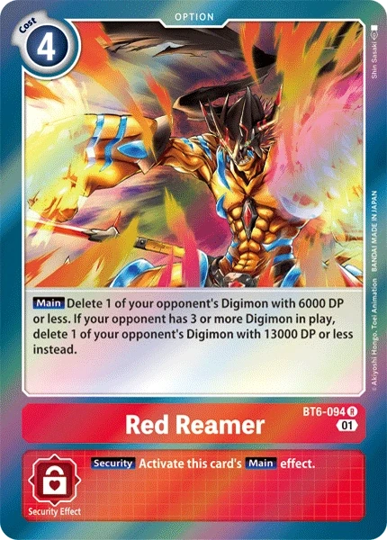 Red Reamer &mdash; Digimon Card Game card