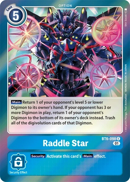 Raddle Star &mdash; Digimon Card Game card