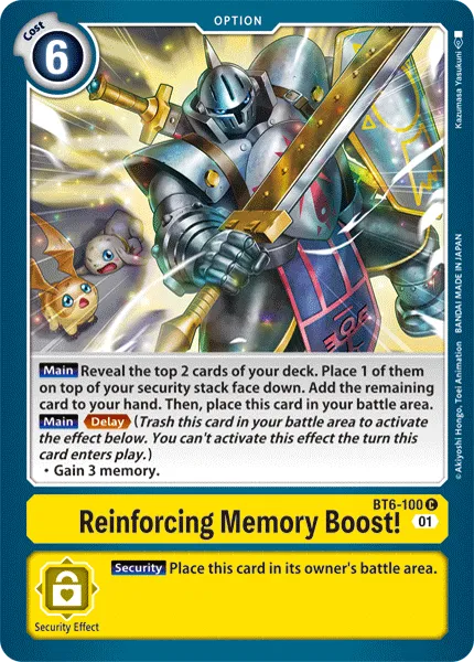 Reinforcing Memory Boost! &mdash; Digimon Card Game card