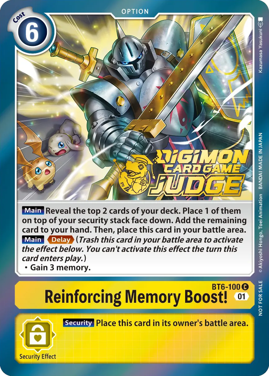 Reinforcing Memory Boost! &mdash; Digimon Card Game card