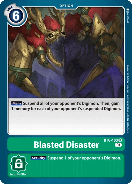 Blasted Disaster &mdash; Digimon Card Game card