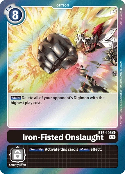 Iron-Fisted Onslaught &mdash; Digimon Card Game card