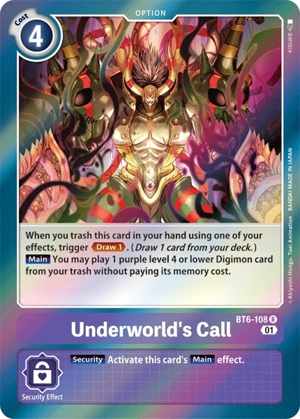 Underworld's Call &mdash; Digimon Card Game card