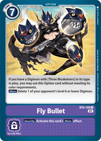Fly Bullet &mdash; Digimon Card Game card
