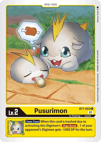 Pusurimon &mdash; Digimon Card Game card