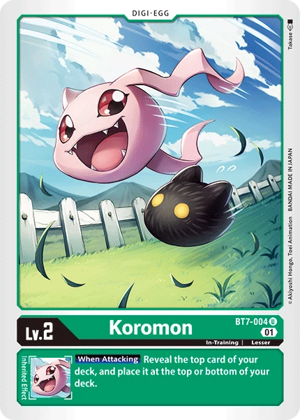 Koromon &mdash; Digimon Card Game card