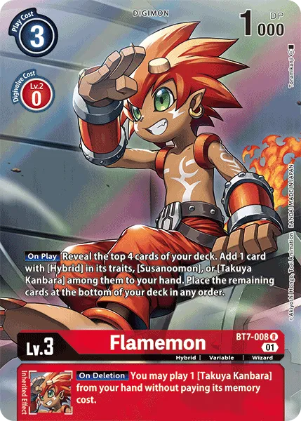 Flamemon &mdash; Digimon Card Game card