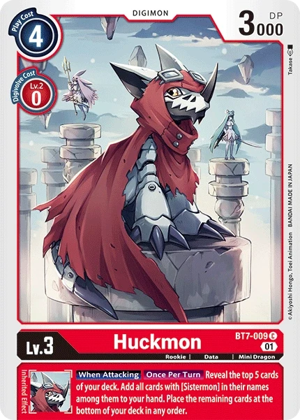 Huckmon &mdash; Digimon Card Game card