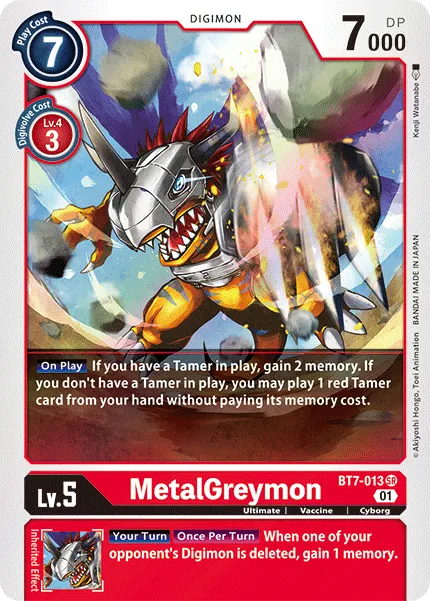MetalGreymon &mdash; Digimon Card Game card
