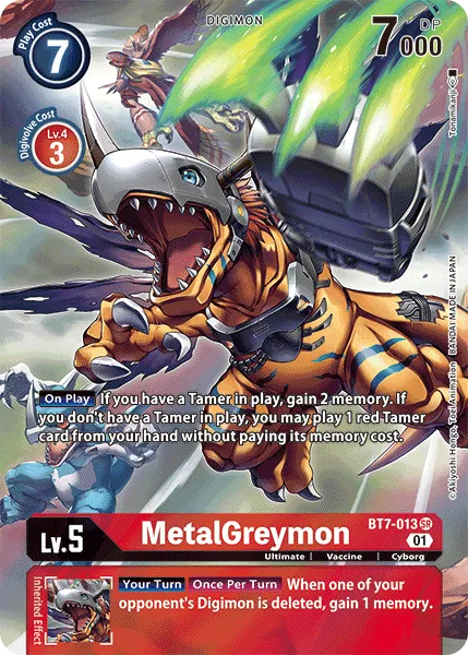 MetalGreymon &mdash; Digimon Card Game card