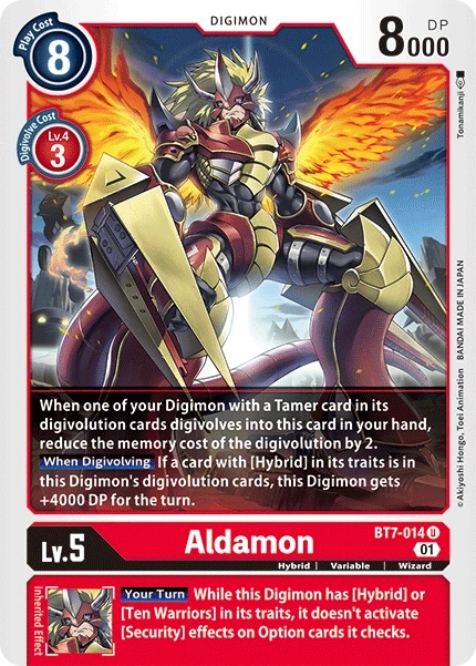 Aldamon &mdash; Digimon Card Game card